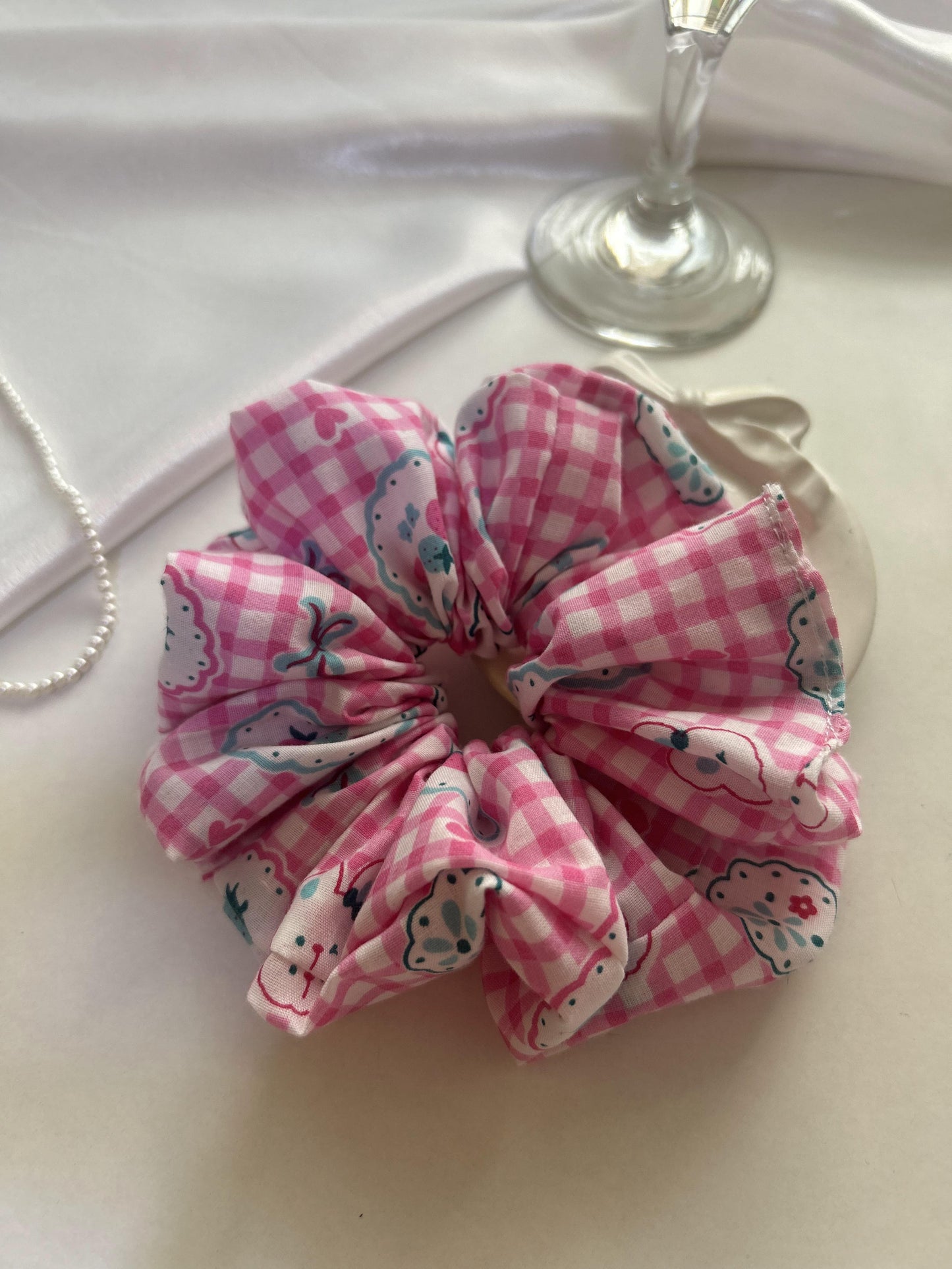 The Strawberry Picnic XL Scrunchie