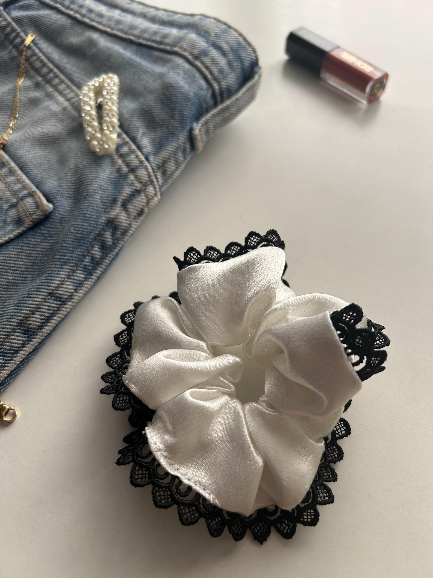 Darling Doll Lace Scrunchie