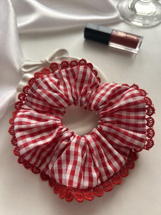 Retro Romance Lace Scrunchie