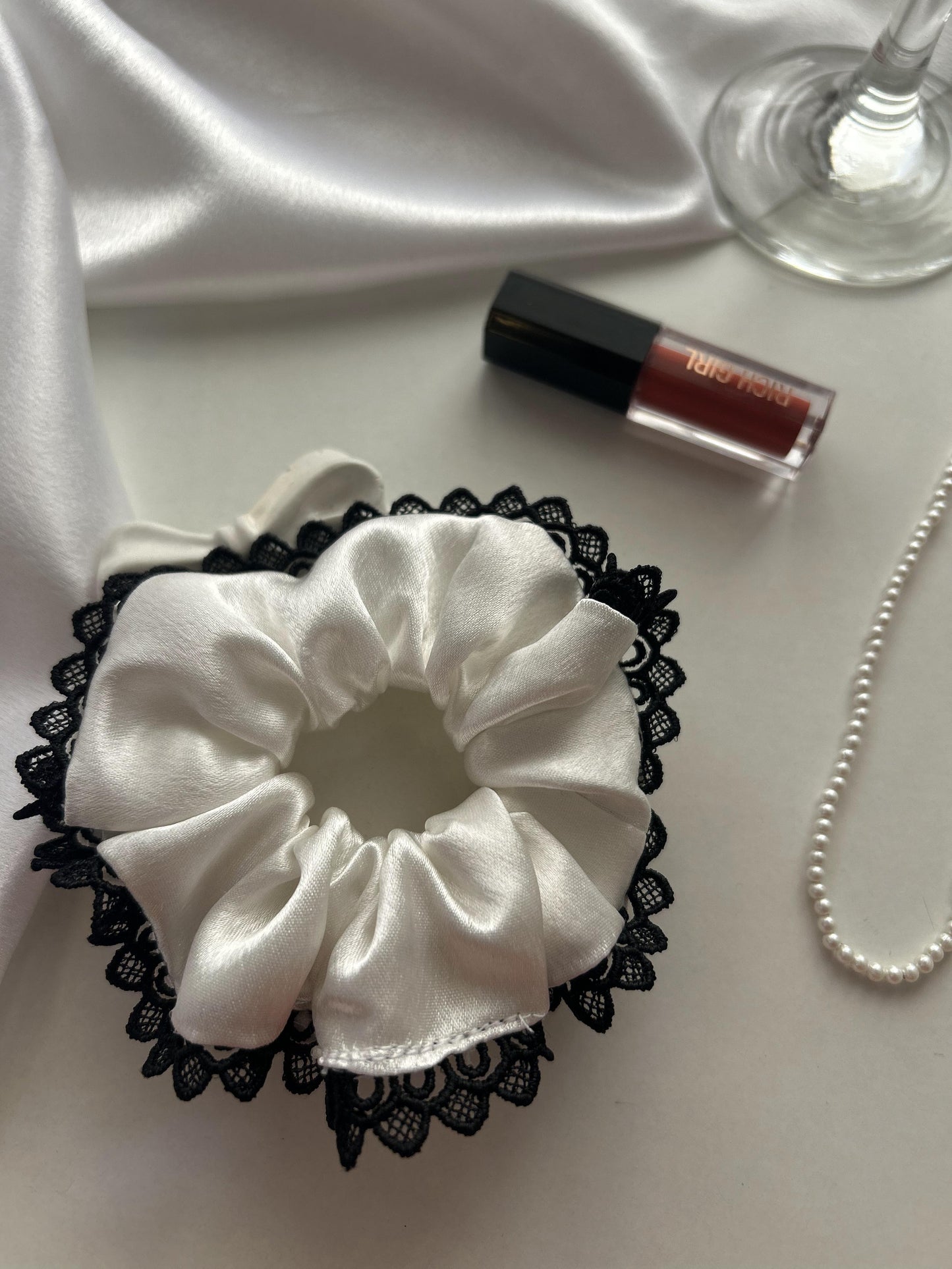 Darling Doll Lace Scrunchie
