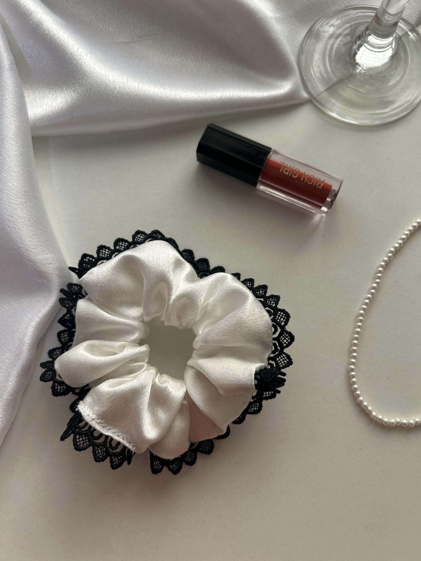 Darling Doll Lace Scrunchie