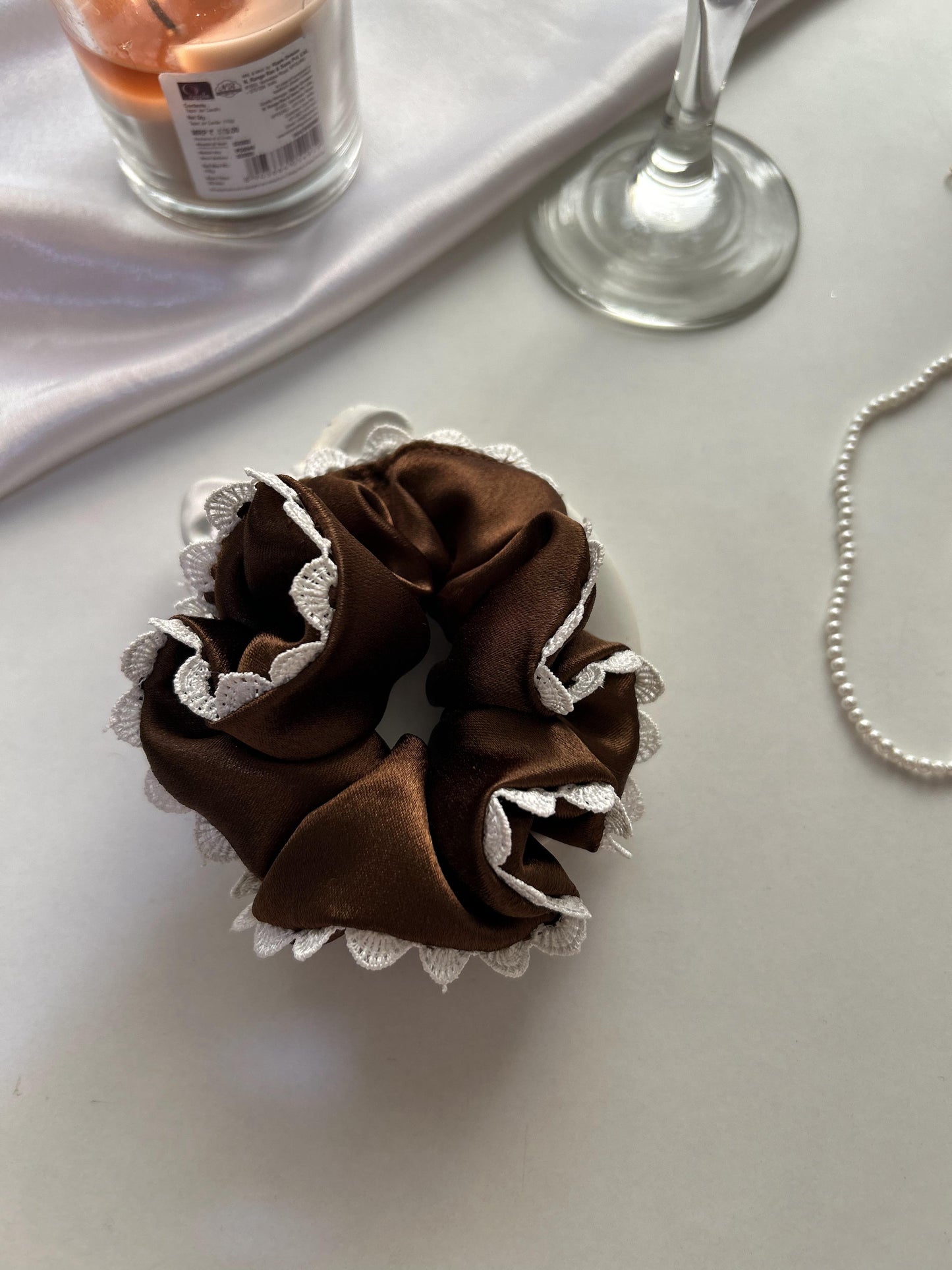 Espresso Macchiato Scrunchie