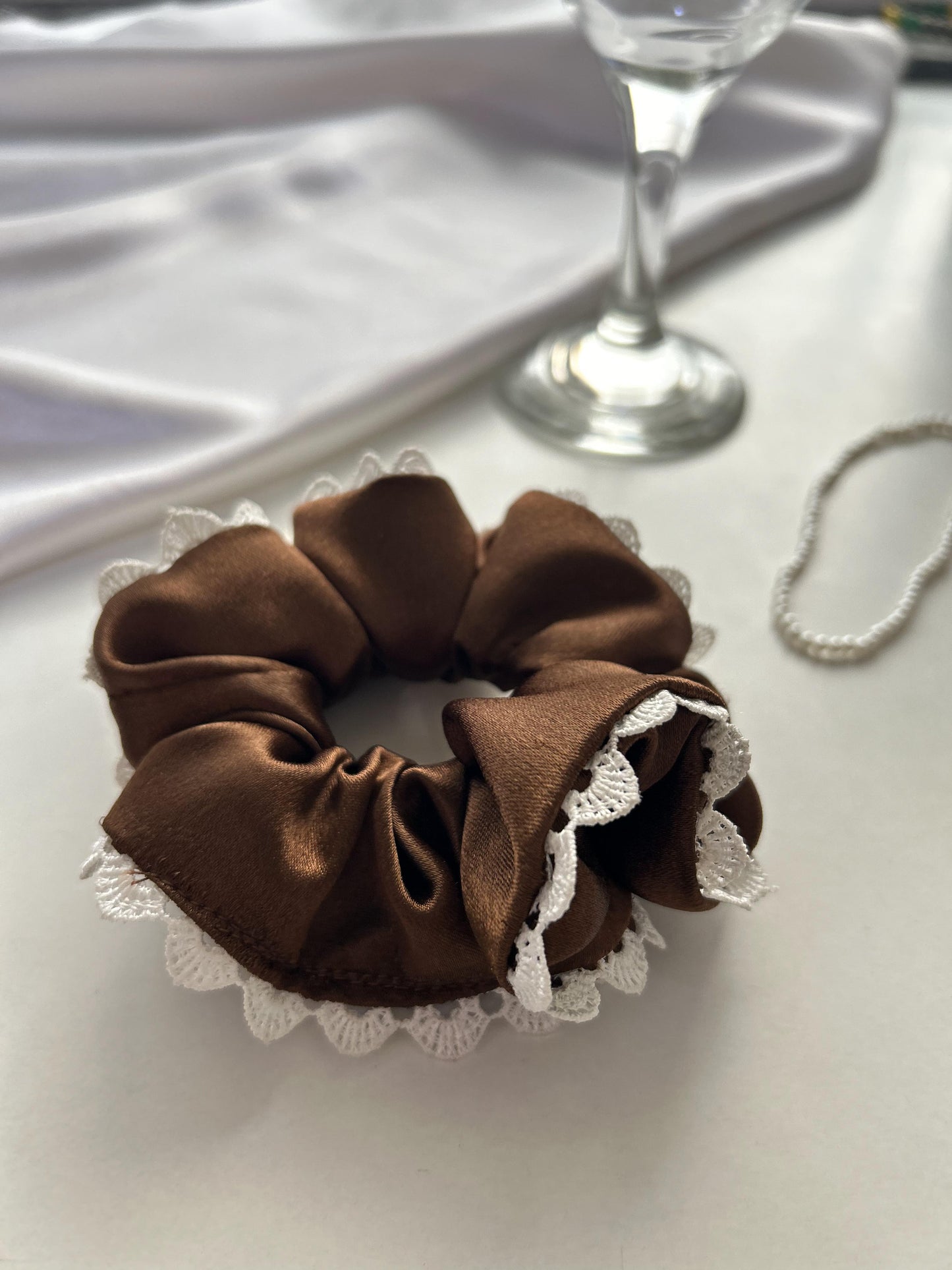 Espresso Macchiato Scrunchie