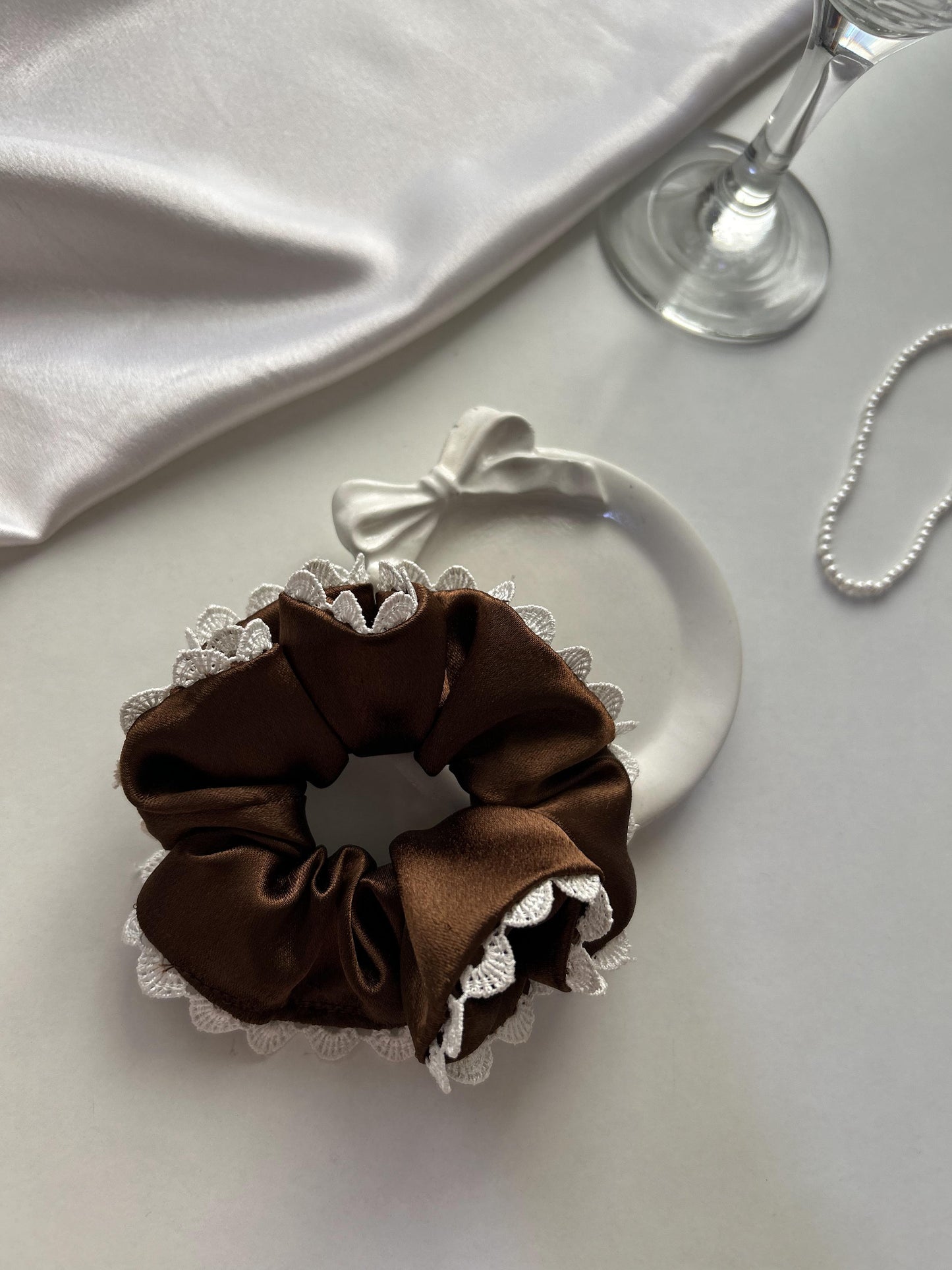 Espresso Macchiato Scrunchie