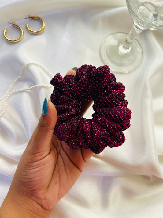 The Midnight Glint Scrunchie