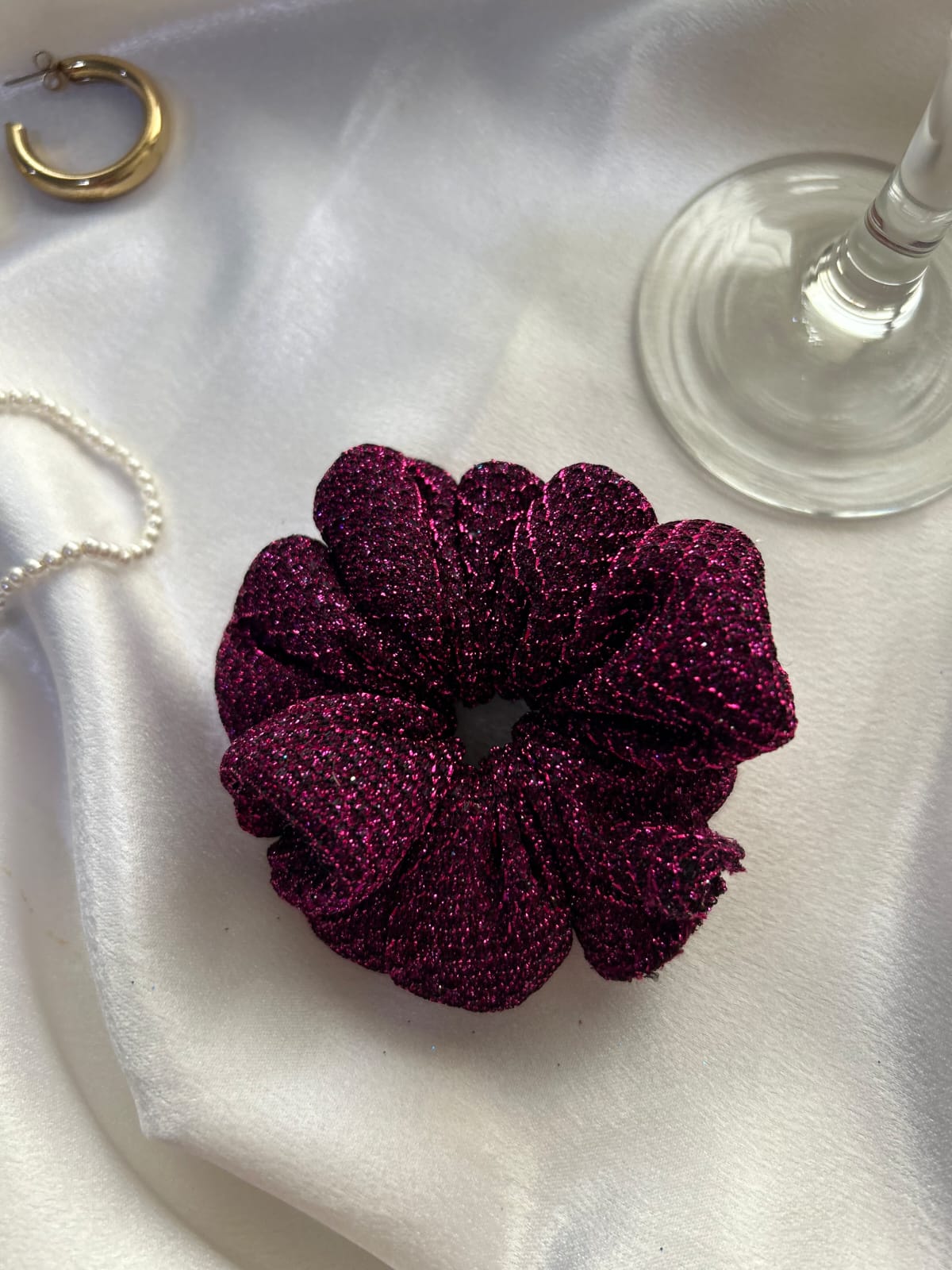 The Midnight Glint Scrunchie